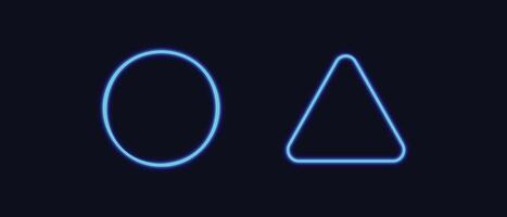 neon glow circle vector