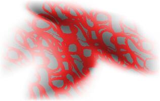 Raw red brush textures layered over a foggy white and gray canvas vector