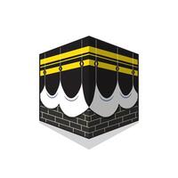 Illustration of the Kaaba in Mecca vector