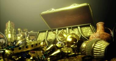 CGI Treasures from ancient times await discovery in a hidden chest video