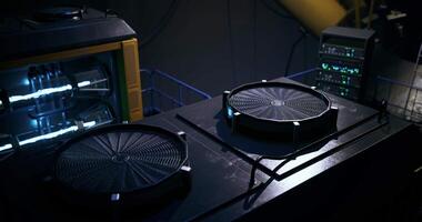 CGI Industrial cooling system operates in a dark, high tech environment video