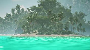 The CGI Seychelles lush tropical island with turquoise waters video