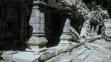 CGI Ancient temple ruins in Cambodia showcasing intricate stone pillars and steps video