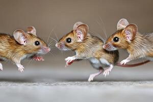 Group of Mouse playing Together, Photo