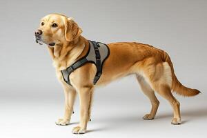 Labrador Retriever in Harness, Photo
