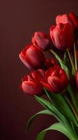 Bouquet of Red Tulips photo