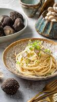 Truffle Garnished Pasta photo