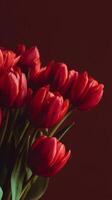 Floral Frame with Tulips photo