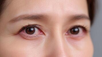 of a Woman's Eyes A Captivating Gaze and Detailed Skin Texture photo