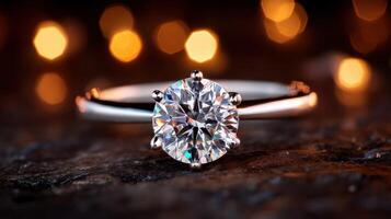 Dazzling Diamond Engagement Ring A Symbol of Love and Commitment. Sparkling brilliance and timeless elegance. Perfect for a roman photo