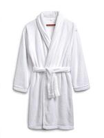 Luxurious White Cotton Bathrobe Soft, Comfortable, and Relaxing Spa Robe for Ultimate Comfort at Home. Perfect for Hotel, Bedroom, photo