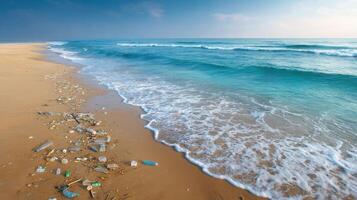 Plastic Pollution on Pristine Beaches A wake up call for Environmental Conservation photo
