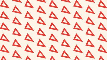 Red triangle ruler pattern graphic seamless texture for geometry and architecture mood. vector