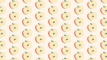 Peach repeat pattern soft pastel fruit for summer textile and packaging. vector