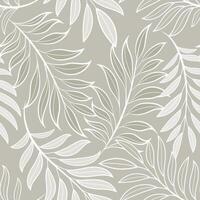 Abstract floral background with leaves seamless pattern. Tropical pattern, palm leaves seamless floral background. vector