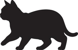 Manx Solid Black Silhouette vector