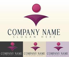 A modern interpretation of unity through logo design. vector