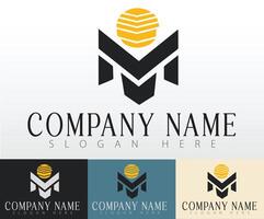 A simple logo design concept made to support business branding strategies vector