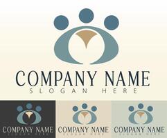 A symbol of unity in modern business logo form. vector