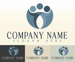 Logo merges unity and contemporary aesthetics. vector