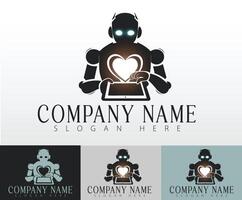 A logo illustration created for a tech company specializing in AI and automation. vector