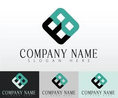 A logo template design concept for both startups and established businesses. vector