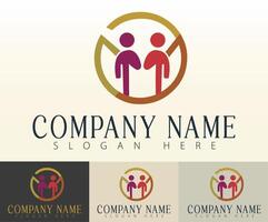 A minimalist design that reflects corporate unity. vector