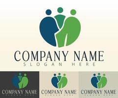 A logo design expressing unity for modern businesses. vector
