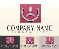 A modern take on business unity through logo art. vector