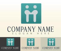 Unity visualized in a clean business logo format. vector