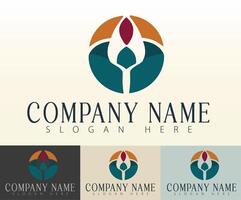 A logo inspired by business unity vector