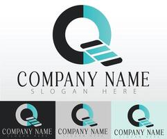 A bold and innovative logo concept using abstract typography. vector
