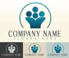 A modern logo design built on simplicity and harmony. vector