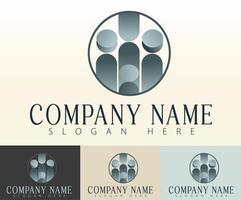 A powerful logo representing unified operations. vector