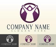 A logo design rooted in the strength of unity. vector