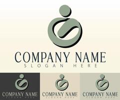 A fresh take on unity in a modern business logo. vector