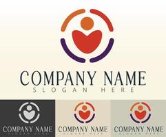 Reflecting unity in a structured, modern business design. vector