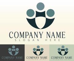 A symbol that unites teams and brands in one design. vector