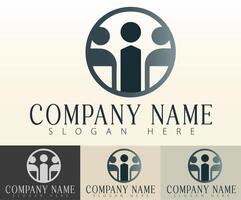 A graphic expression of unity in business branding. vector
