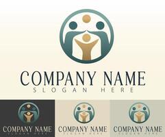 A design that reflects unity within the business world. vector