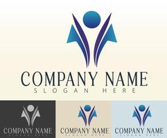 A modern approach to unity in logo creation. vector