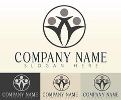 Unity crafted into a strong business brand. vector