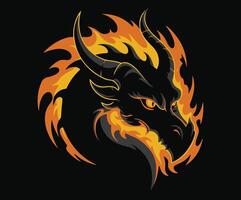 A conceptual dragon artwork designed for fantasy visuals. vector