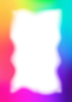 Gradient frame with blurred border. Abstract rainbow design. Cute glowing neon template. Modern girly minimal rectangle background for banners and posters. png