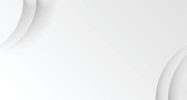 Minimalist White Background with Circular Gradient Design Elements vector