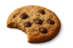 An Appetizing Close Up of a Classic Homemade Cookie png
