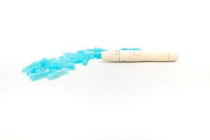 Blood Glucose Meter and Lancets for Blood Sugar Monitoring photo