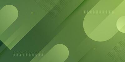 Abstract colorful green dynamic color background. Simple geometric pattern design. Cool banner background. vector