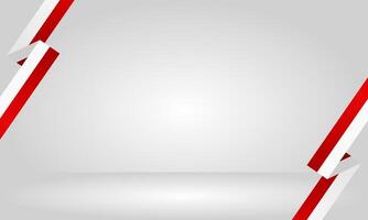 Indonesia independence day background with red white diagonal stripes design vector