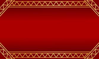 Red and gold decorative frame design vector